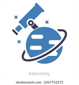 Astronomy and science icon concept