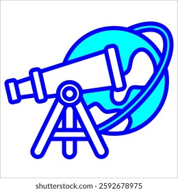 Astronomy Simple Icon Vector Illustration Concept