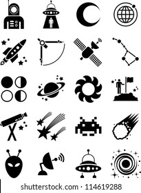 astronomy and space icons