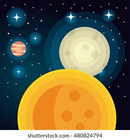 astronomy system solar planets isolated