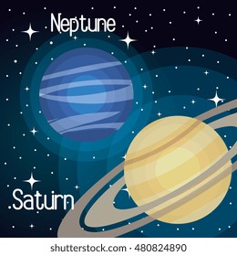 astronomy system solar planets isolated