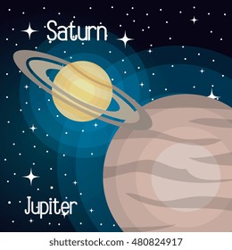 astronomy system solar planets isolated