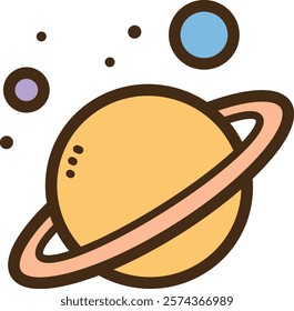 Astronomy vector doodle illustration and graphic