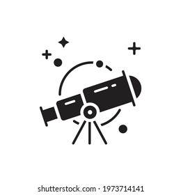 Astronomy vector solid icon. Space symbol EPS 10 file