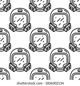 Astronout Head Logo Icon Vector Design Template
