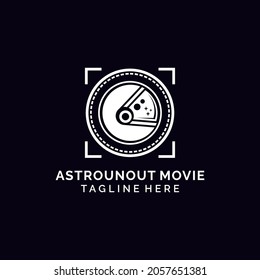 Astronout movie production logo design