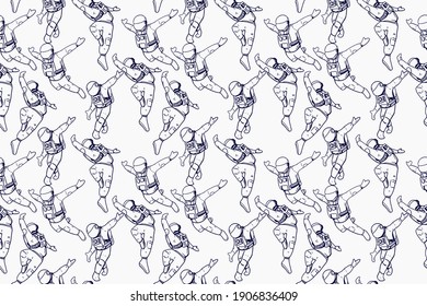 Astronout seamless pattern , perfect for your artwork, illustration, or bussines