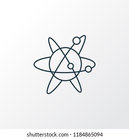 Astrophysics icon line symbol. Premium quality isolated atom element in trendy style.