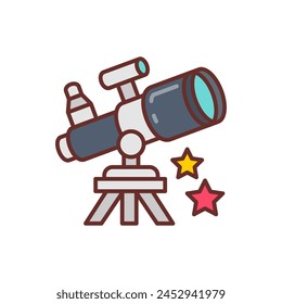 Astrophysik-Symbol in der Vektorgrafik. Firmenzeichen
