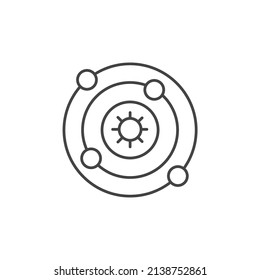 Astrophysics icons  symbol vector elements for infographic web