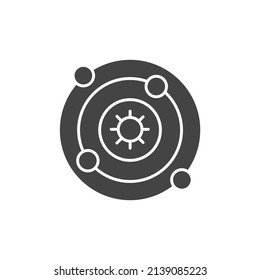 Astrophysics icons  symbol vector elements for infographic web
