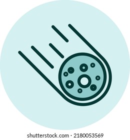 Astrophysics science, illustration, vector on a white background.