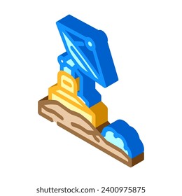 astrophysics space exploration isometric icon vector. astrophysics space exploration sign. isolated symbol illustration