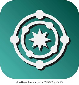 Astrophysics Vector Glyph Gradient Background Icon For Personal And Commercial Use.

