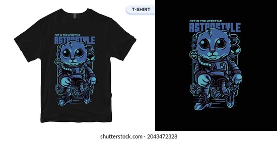 ASTROSTYLE t-shirt design. Vector print, typography, Halloween, Christmas, poster, Holiday, print, emblem. Global swatches.