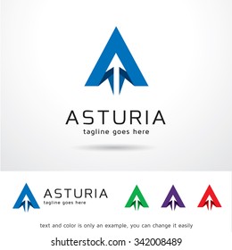 Asturia Letter A Logo Template Design Vector