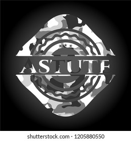 Astute on grey camo pattern