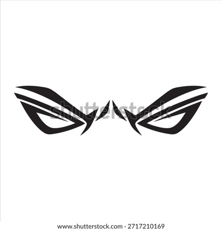 Asus shape mask black and white background