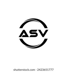 ASV Letter Logo Design, Inspiration for a Unique Identity. Modern Elegance and Creative Design. Watermark Your Success with the Striking this Logo.