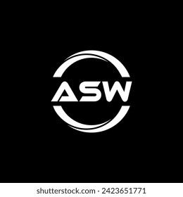 ASW Letter Logo Design, Inspiration for a Unique Identity. Modern Elegance and Creative Design. Watermark Your Success with the Striking this Logo.