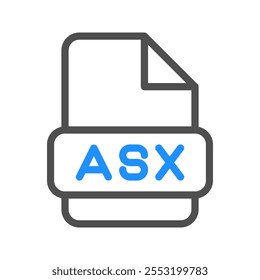 Asx video file format representation uses dynamic colored outlines