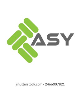 Diseño del Vector del logotipo de la letra de ASY, logotipo simple y moderno de ASY. FÁCIL diseño de alfabeto de lujo