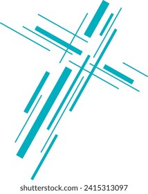 
asymmetric abstract background with blue lines