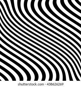  Asymmetric abstract diagonal wavy striped lines with distortion, deformation effect.