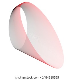 asymmetric geometric outline wavy effect technology dynamic design element template isolated on white red black color vector 3d shape