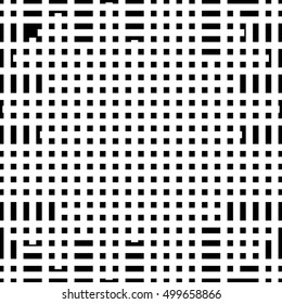 Asymmetric grid mesh pattern. irregular monochrome abstract texture