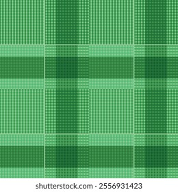 Asymmetric grid texture plaid pattern