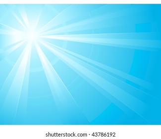 Asymmetric light burst with the center in the upper left third. Ideal for winter backgrounds. Use of linear and radial gradients. Artwork grouped and layered. Global colors.