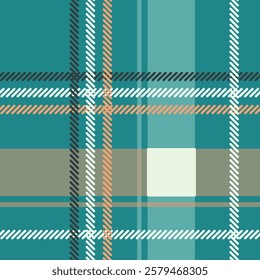 Asymmetric plaid pattern. Vector design, modulo.