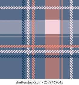 Asymmetric plaid pattern. Vector design, modulo.