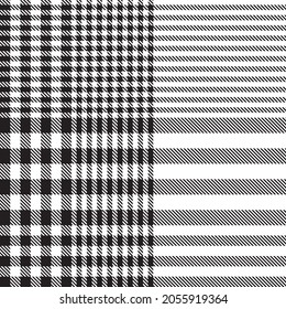 Asymmetric Plaid textured seamless pattern suitable for fashion textiles and graphics