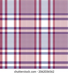 Asymmetric Plaid textured seamless pattern suitable for fashion textiles and graphics