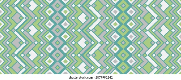 Asymmetric rhombus ethnic motifs vector geometric pattern. Mosaic chevron texture scandinavian ornament. Tapestry endless pattern. Interior decor simple ornament. Cute background.