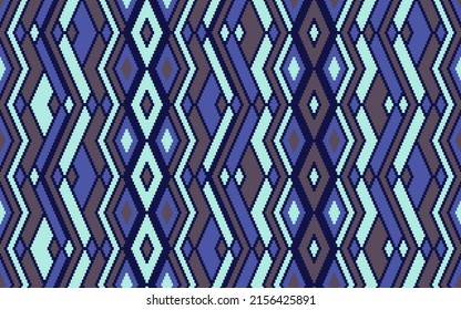 Asymmetric rhombus traditional motifs vector geometric pattern. Embroidery batik patchwork german ornament. Textile repeat pattern. Fashion vintage ornament. Cloth wallpaper print.