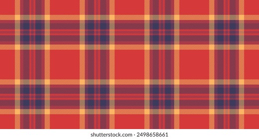 Asymmetric tartan check plaid, dogtooth texture background seamless. Retail pattern textile vector fabric in red and pink colors palette.