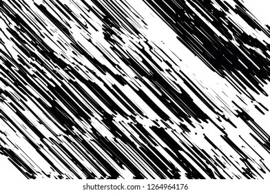 Asymmetric texture with doodles, hatching, stripes, scratch, interference. Grunge Pattern. Vector illustration.