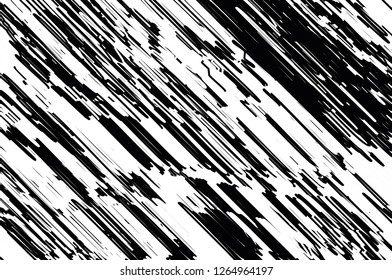 Asymmetric texture with doodles, hatching, stripes, scratch, interference. Grunge Pattern. Vector illustration.