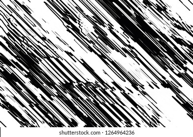 Asymmetric texture with doodles, hatching, stripes, scratch, interference. Grunge Pattern. Vector illustration.