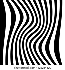 Asymmetric vertical lines with different distortions.