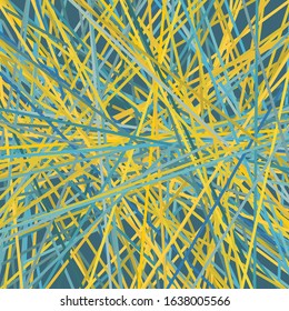 Asymmetrical Chaotic Lines Abstract Intersecting Stripes Vector Illustration