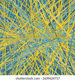 Asymmetrical Chaotic Lines Abstract Intersecting Stripes Vector Illustration
