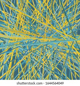 Asymmetrical Chaotic Lines Abstract Intersecting Stripes Vector Illustration