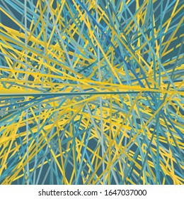 Ilustración del vector de rayas entrelazadas asimétricas caóticas