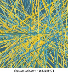 Ilustración del vector de rayas entrelazadas asimétricas caóticas