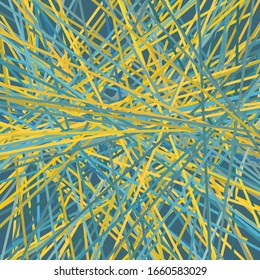 Asymmetrical Chaotic Lines Abstract Intersecting Stripes Vector Illustration