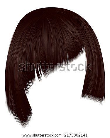 Asymmetrical kare with oblique bangs